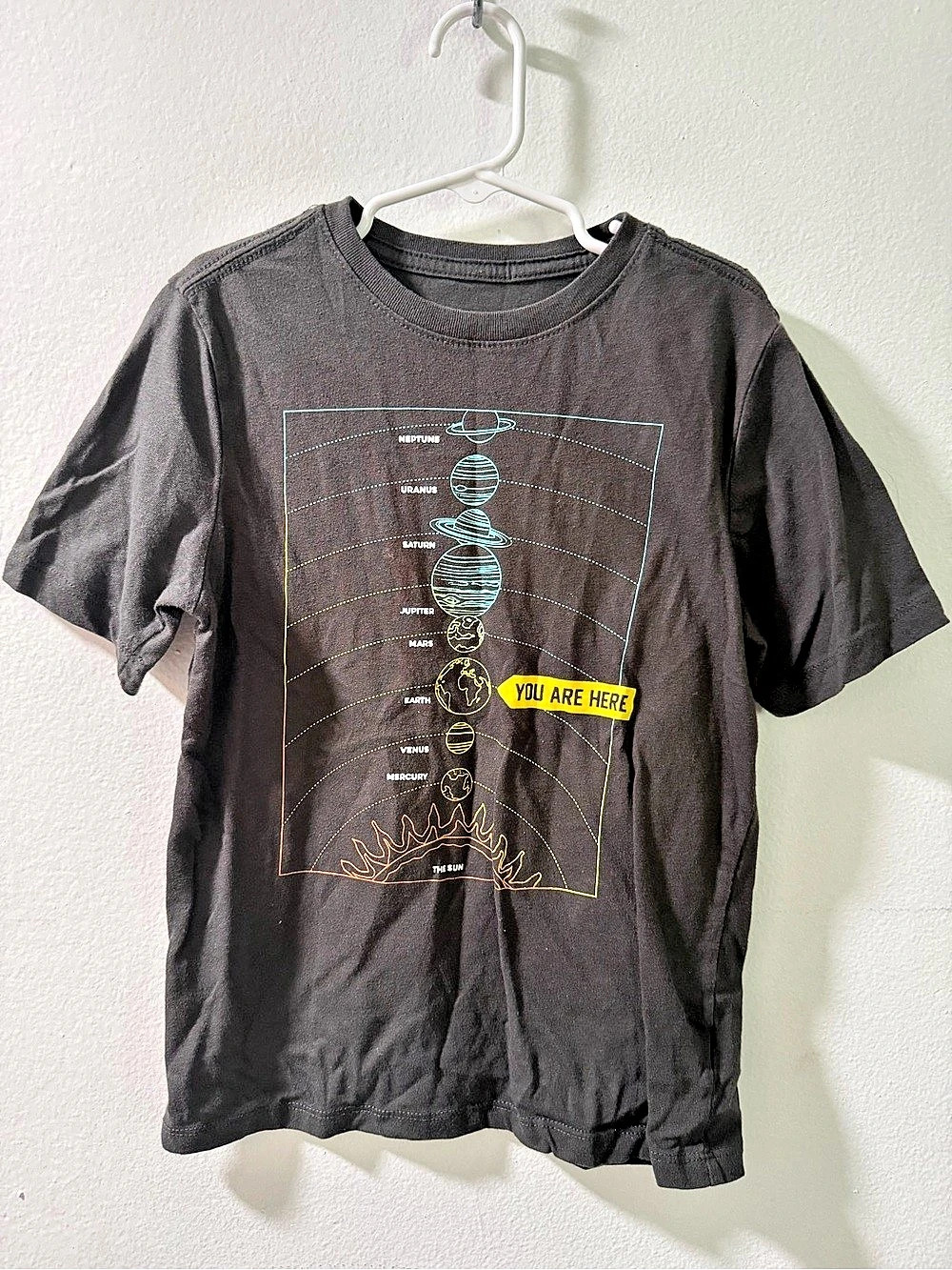 Wonder Nation Boys' Graphic Tee Gray Size Medium (8)